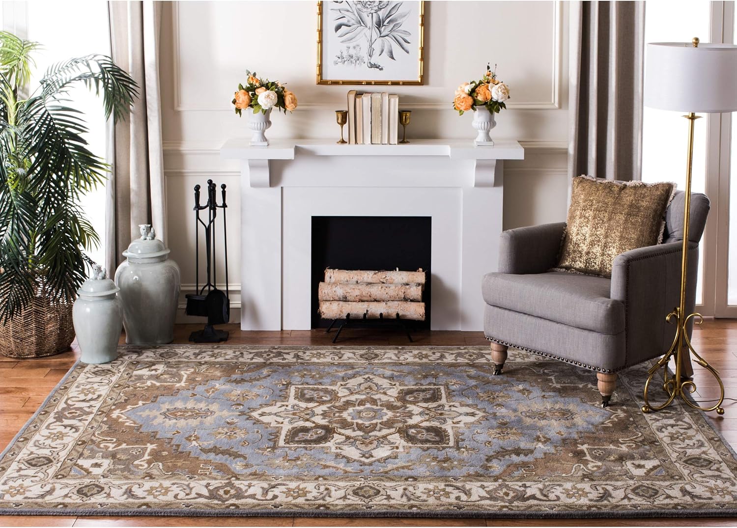 Luxury Living Room Heriz Carpet