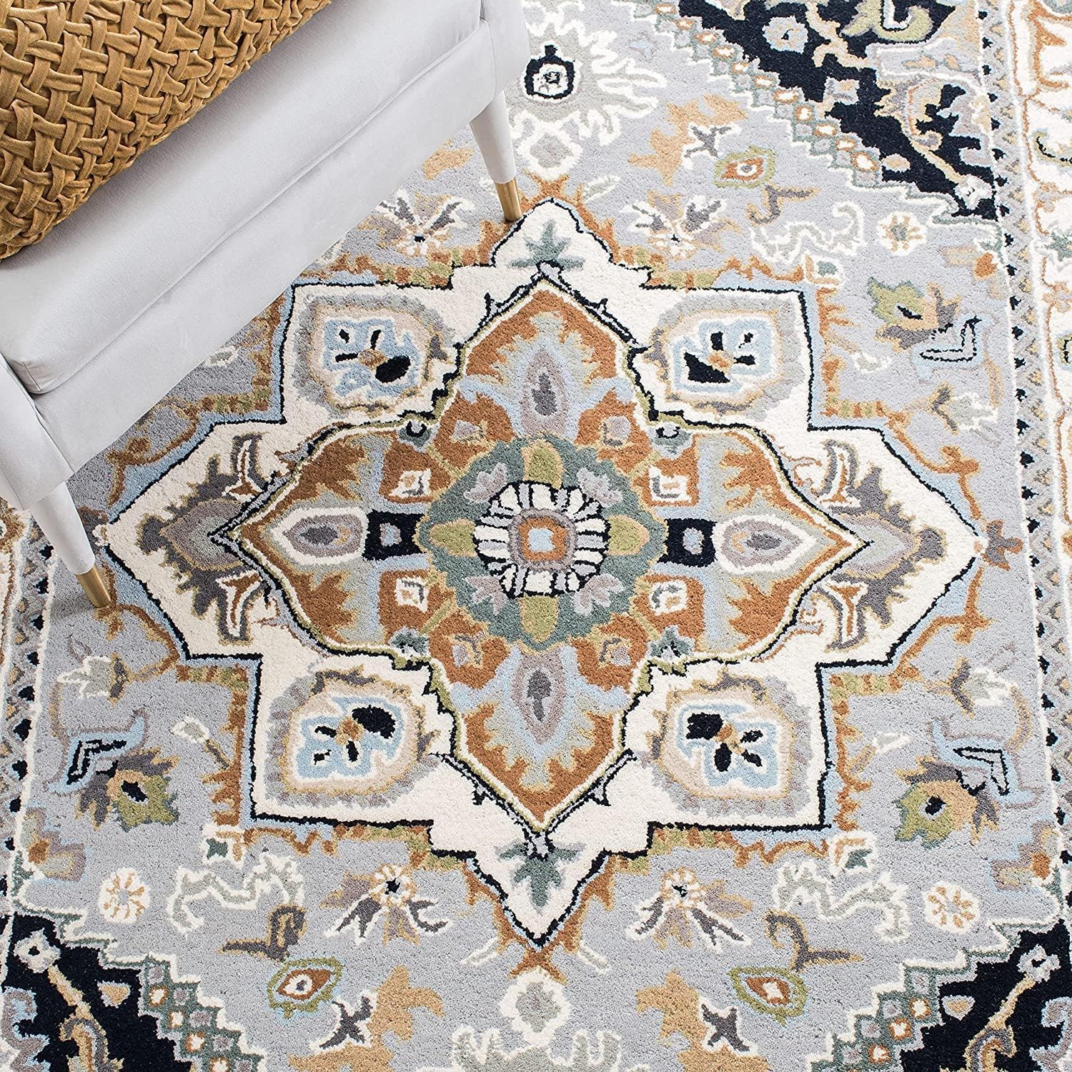 Persian Floral Wool Rug