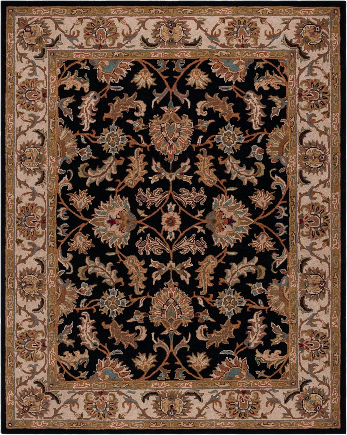 Zentro Royal Floral Border Persian Rug New Zealand