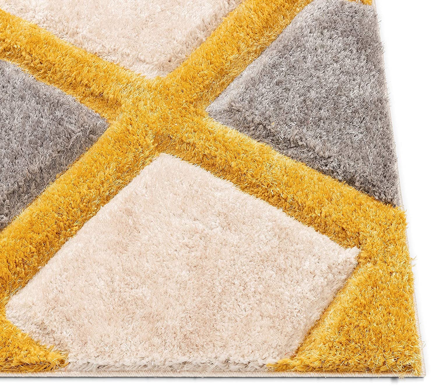 Contemporary Diamond Pattern Rug