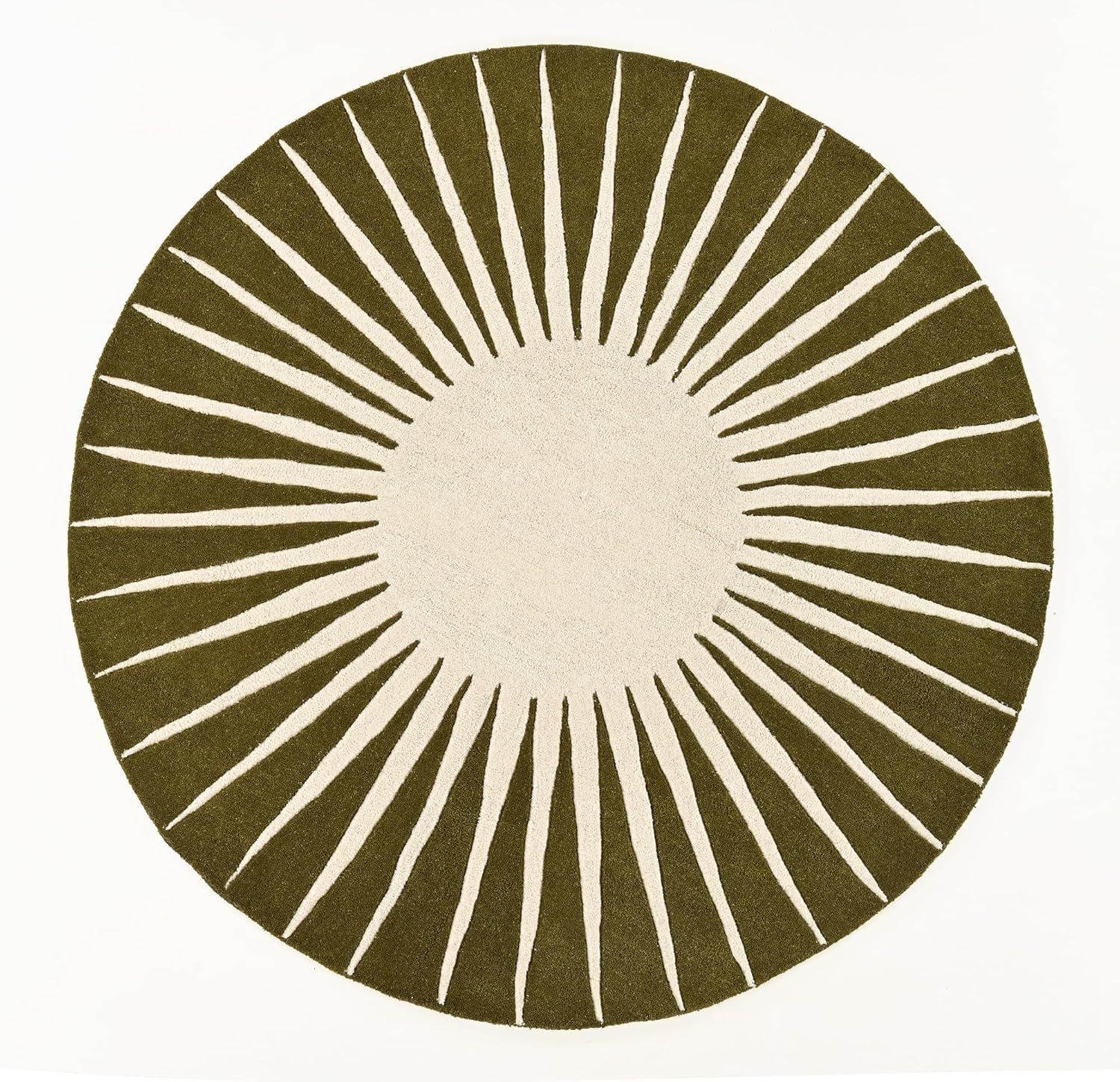 Export Quality Handmade Woollen Round Carpet – Elegant Living Room Floor Rug