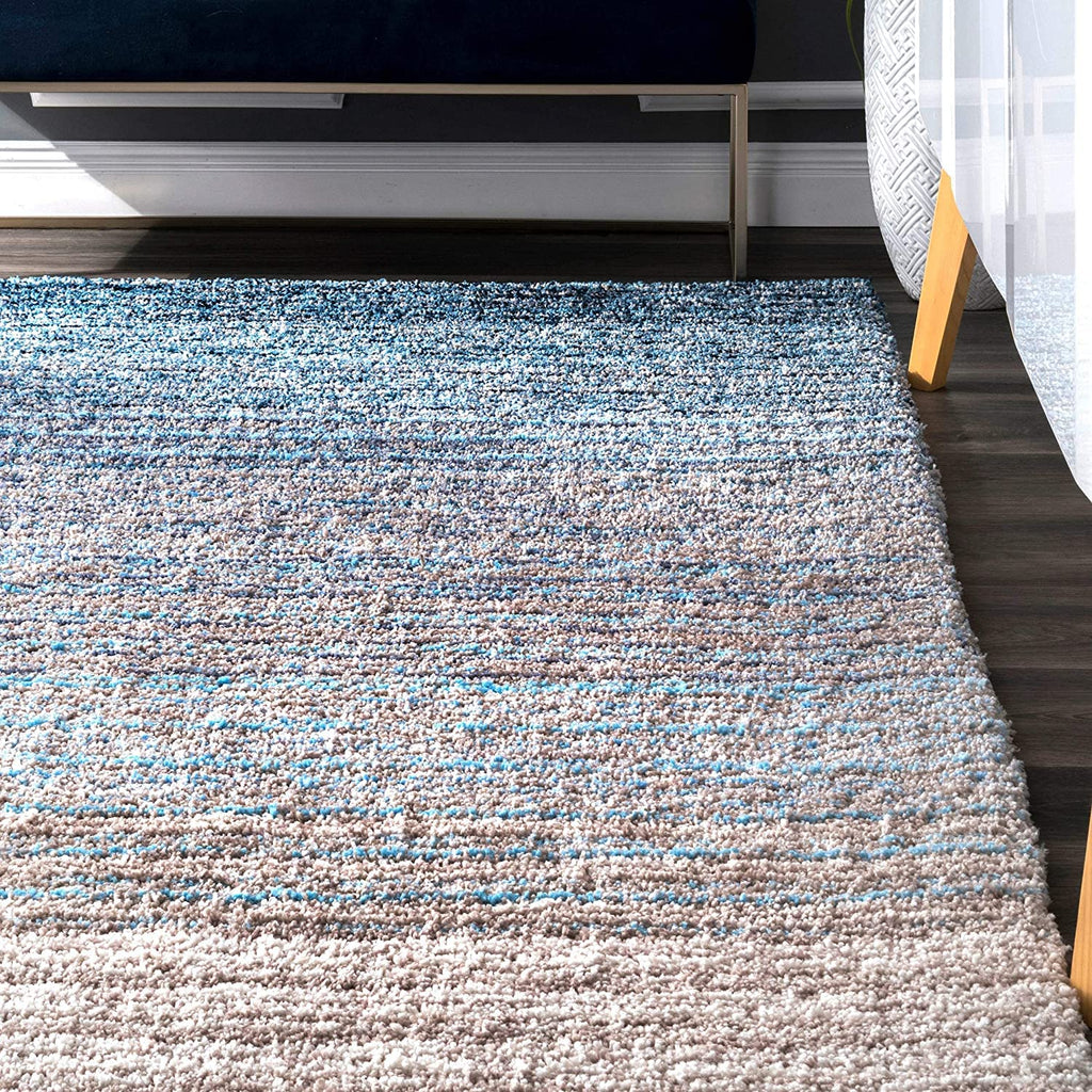 Blue Ombre Gradient Area Rug