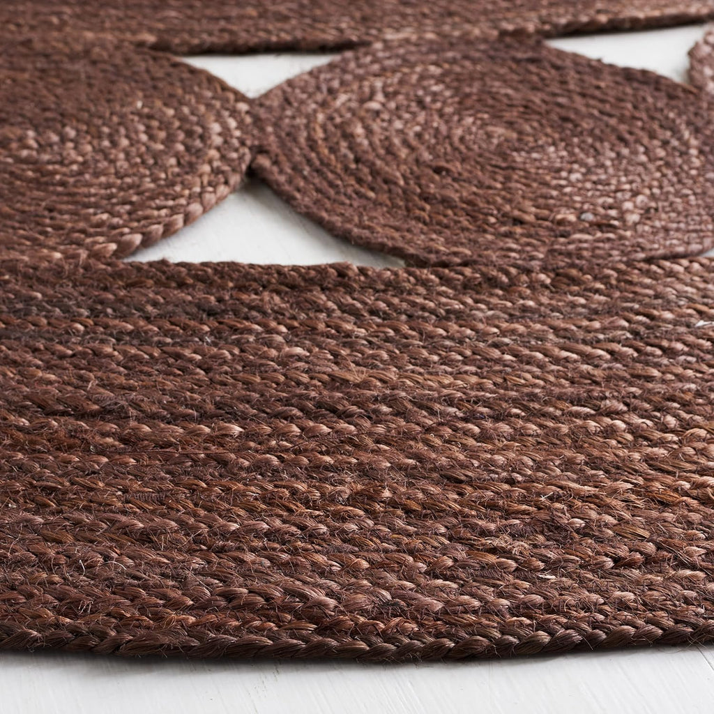 Chocolate Brown Natural Jute Rug