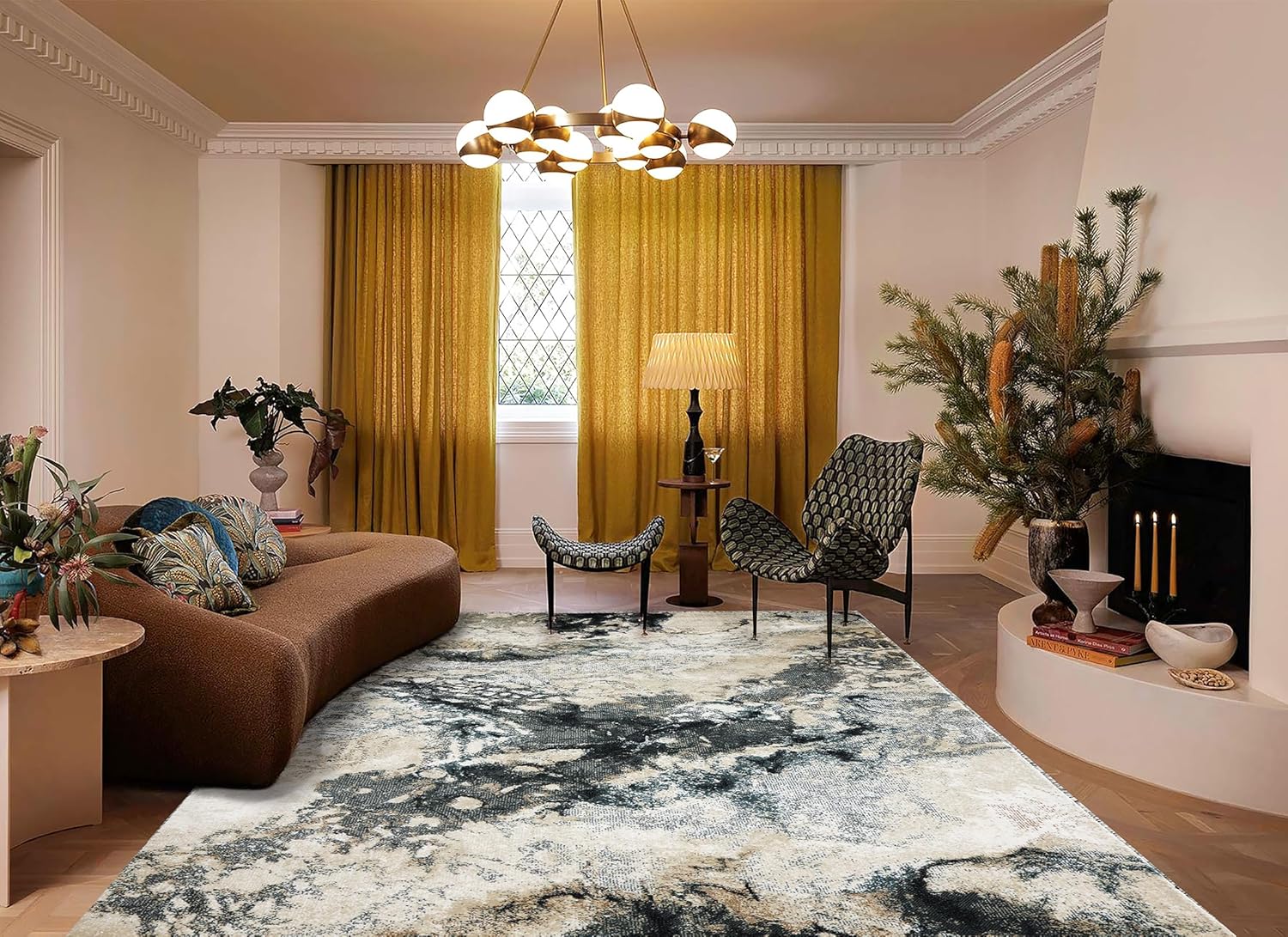 Contemporary Abstract Neutral Rugs