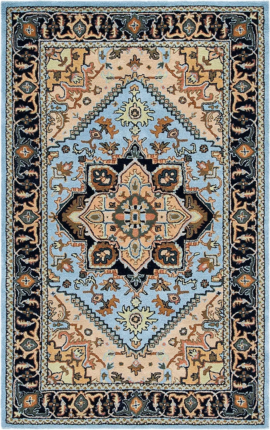 Floral Woolen Handmade Rectangular Bedroom Drawing Room Hall and Floor