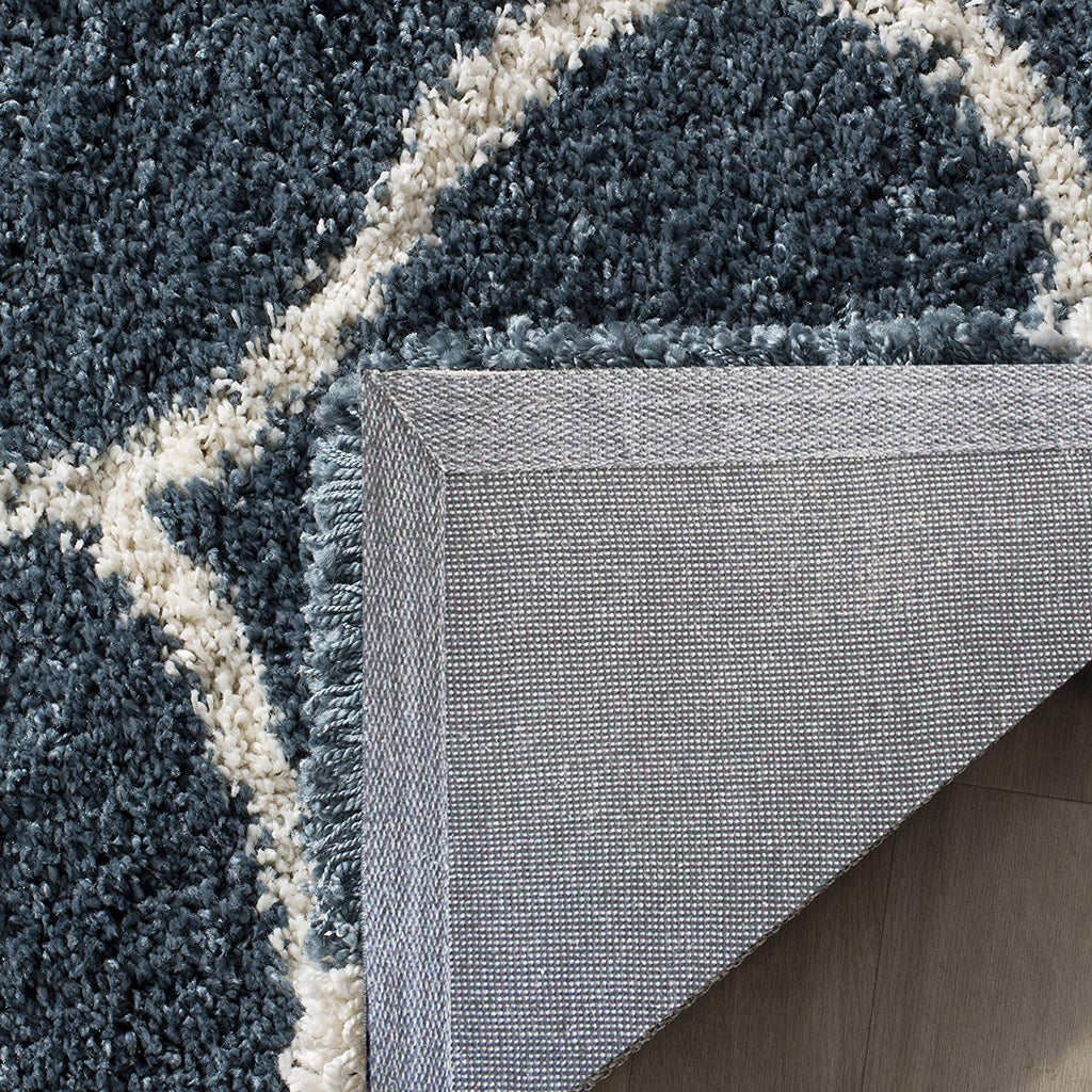Blue Moroccan Pattern Carpet