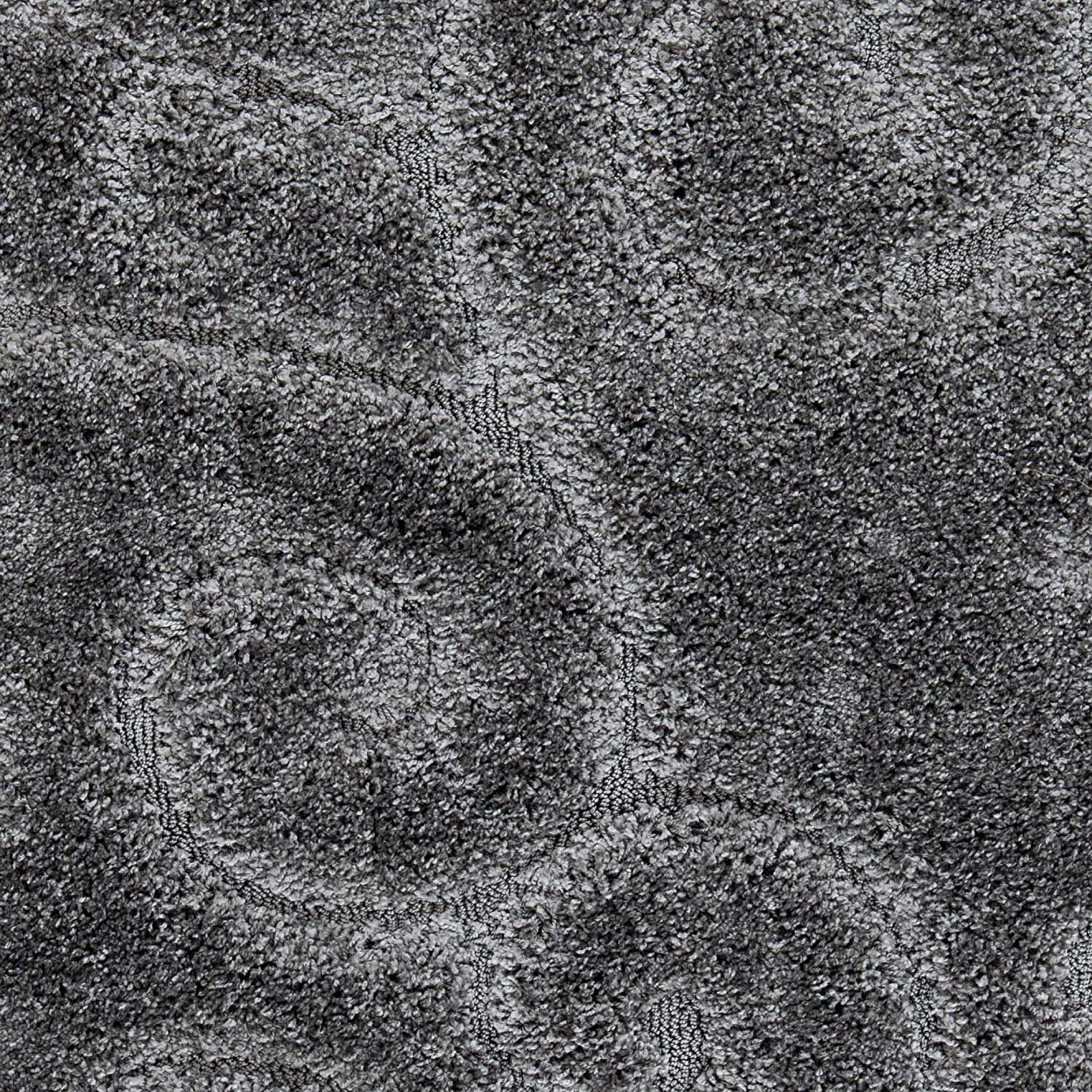 Dark Grey Ornamental Scroll Carpet & Rug