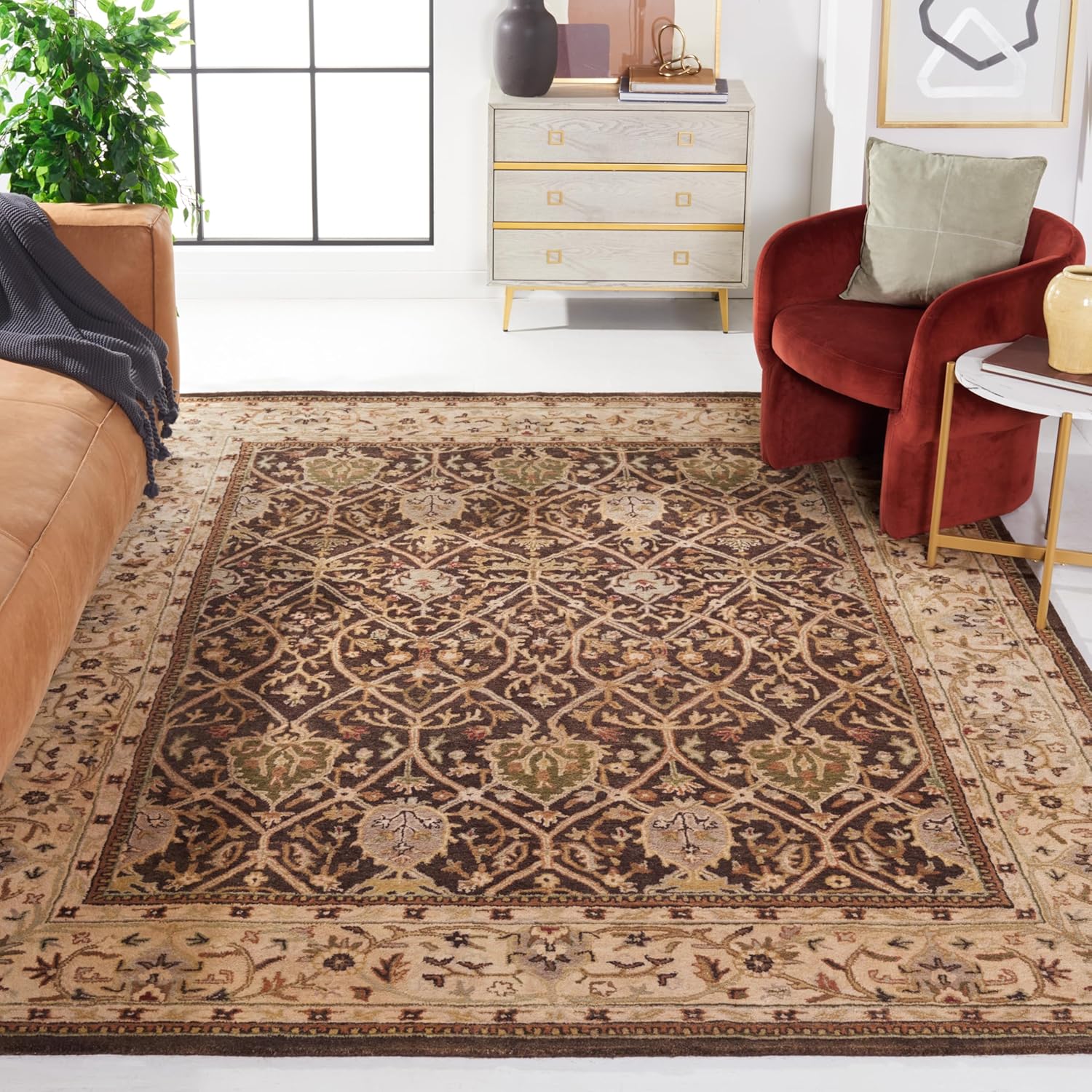 Persian Floral Wool Rug