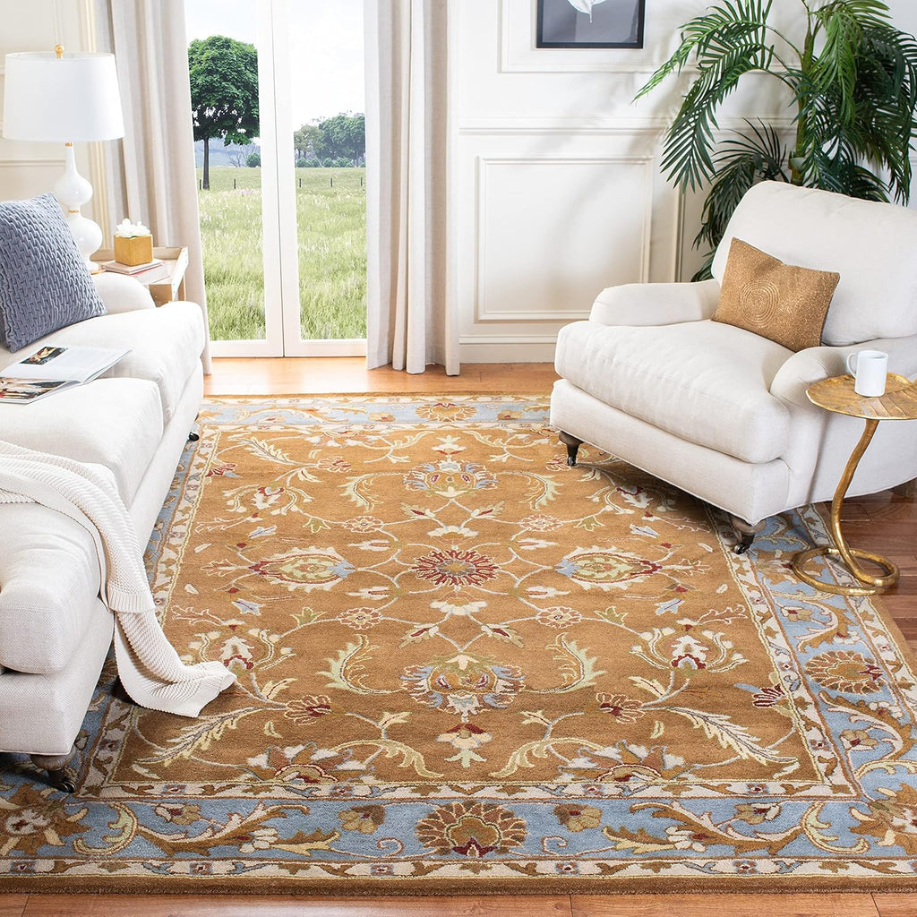 Designer Floral Border Persian Rug