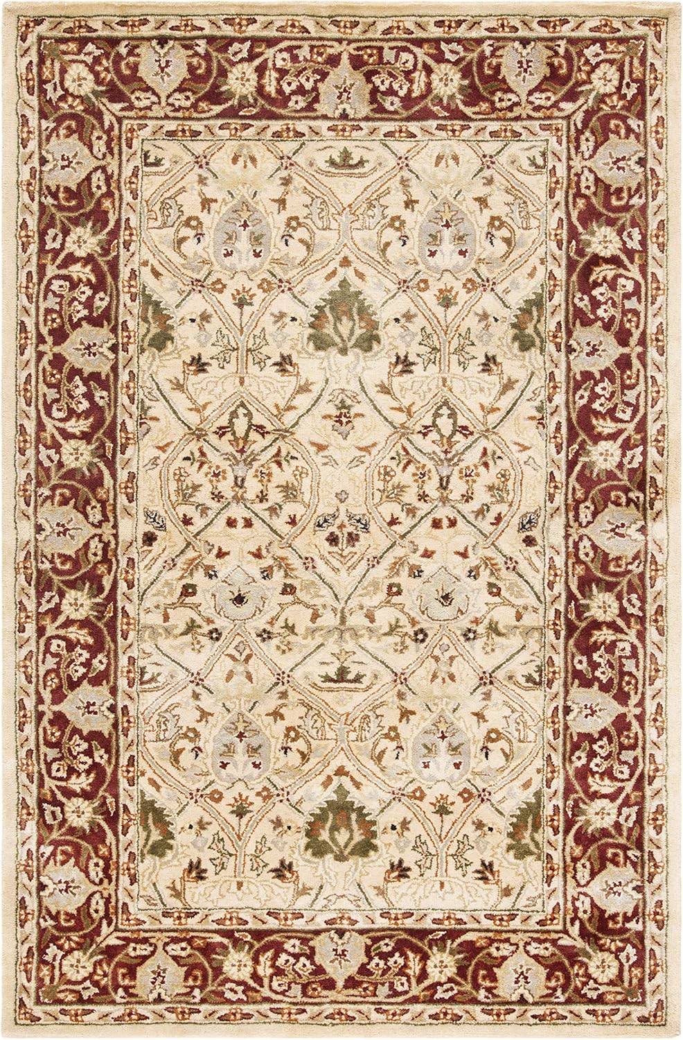 Ornamental Persian Border Carpet & Rug