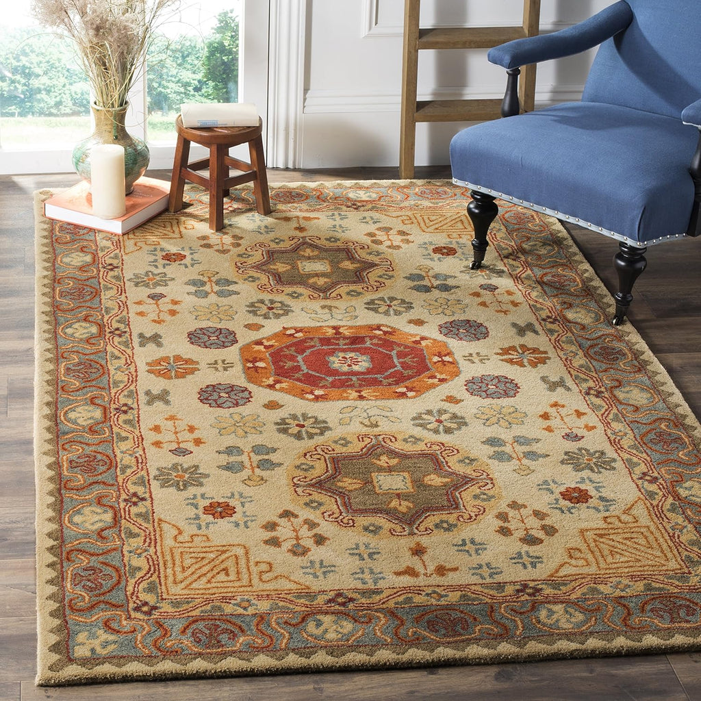 Beige Traditional Persian Rug