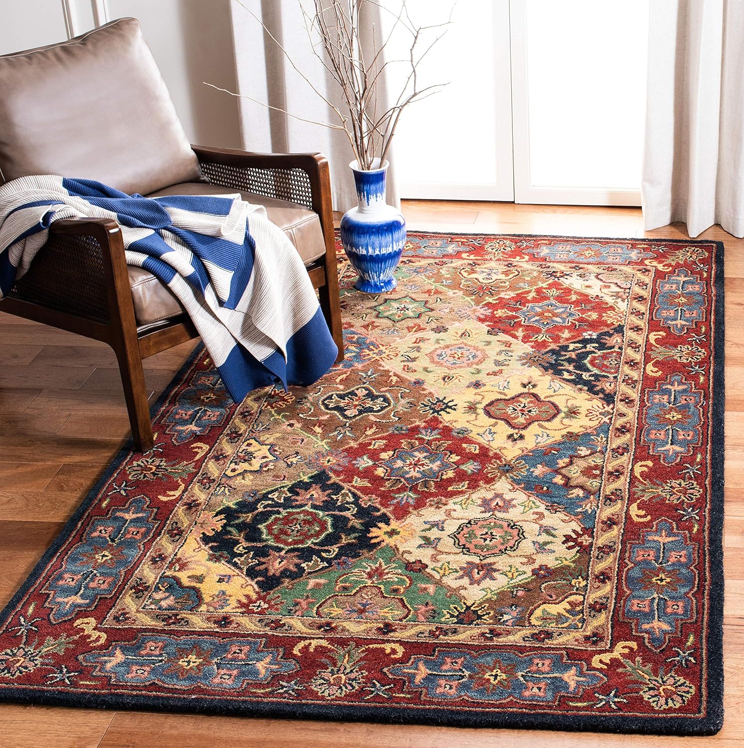 Persian Floral Wool Rug