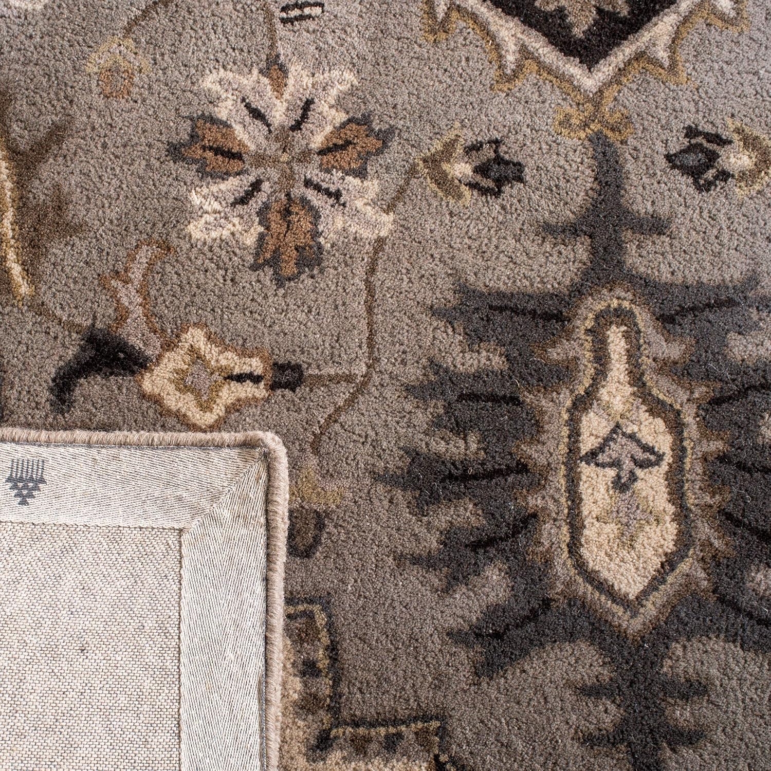 Grey Heriz Border Persian Carpet