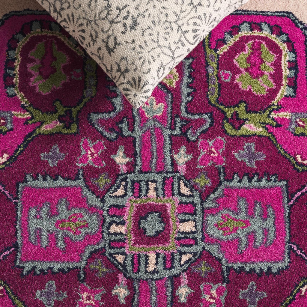 Hand Tufted New Zealand Wool Persian Medallion