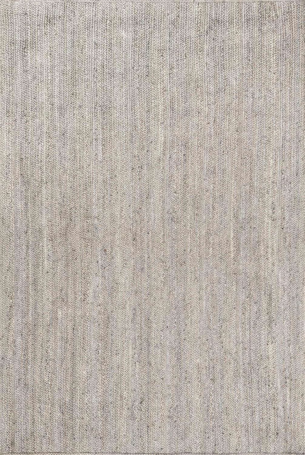 Natural Gray Farmhouse Jute Carpet