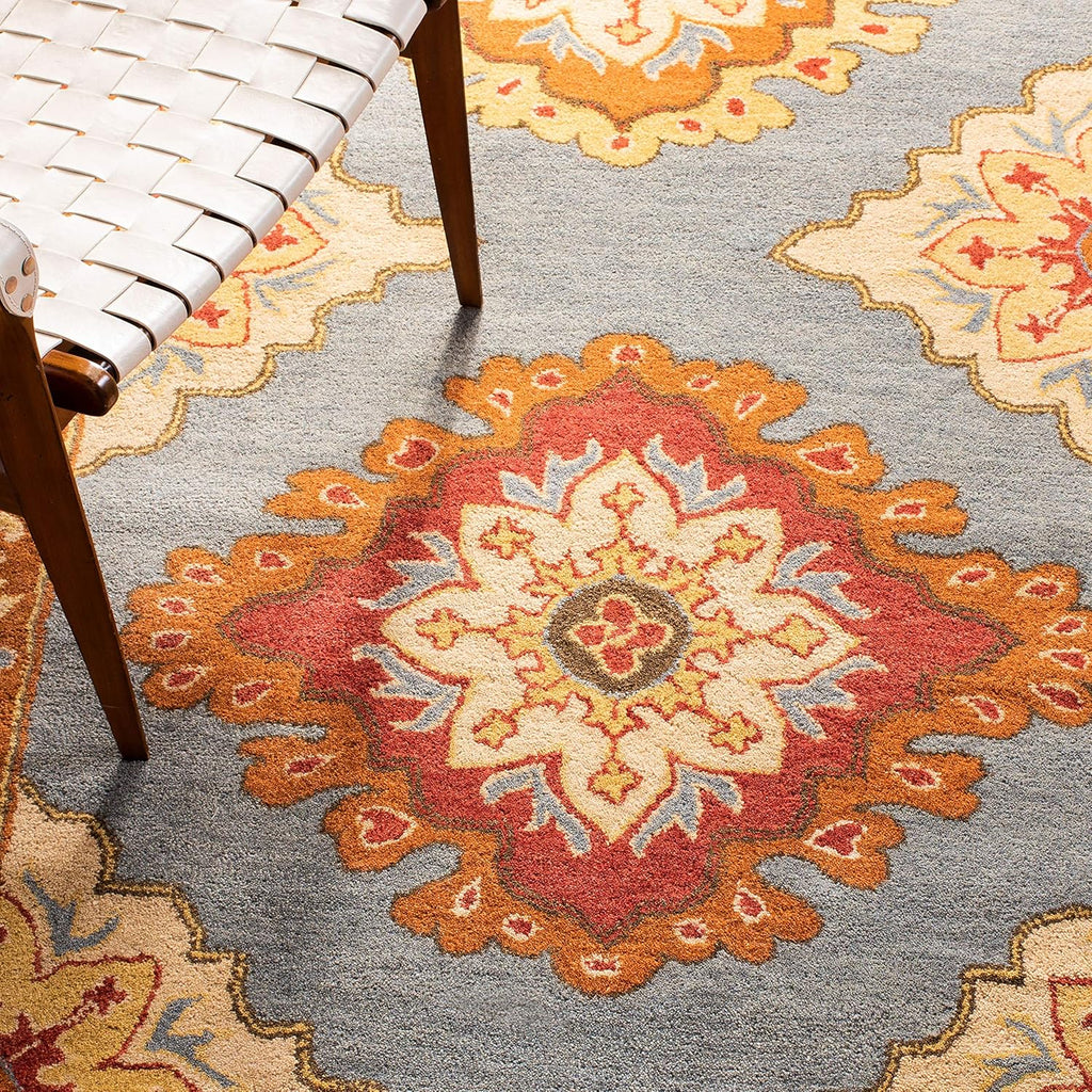 Decorative Blue Border Design Rug