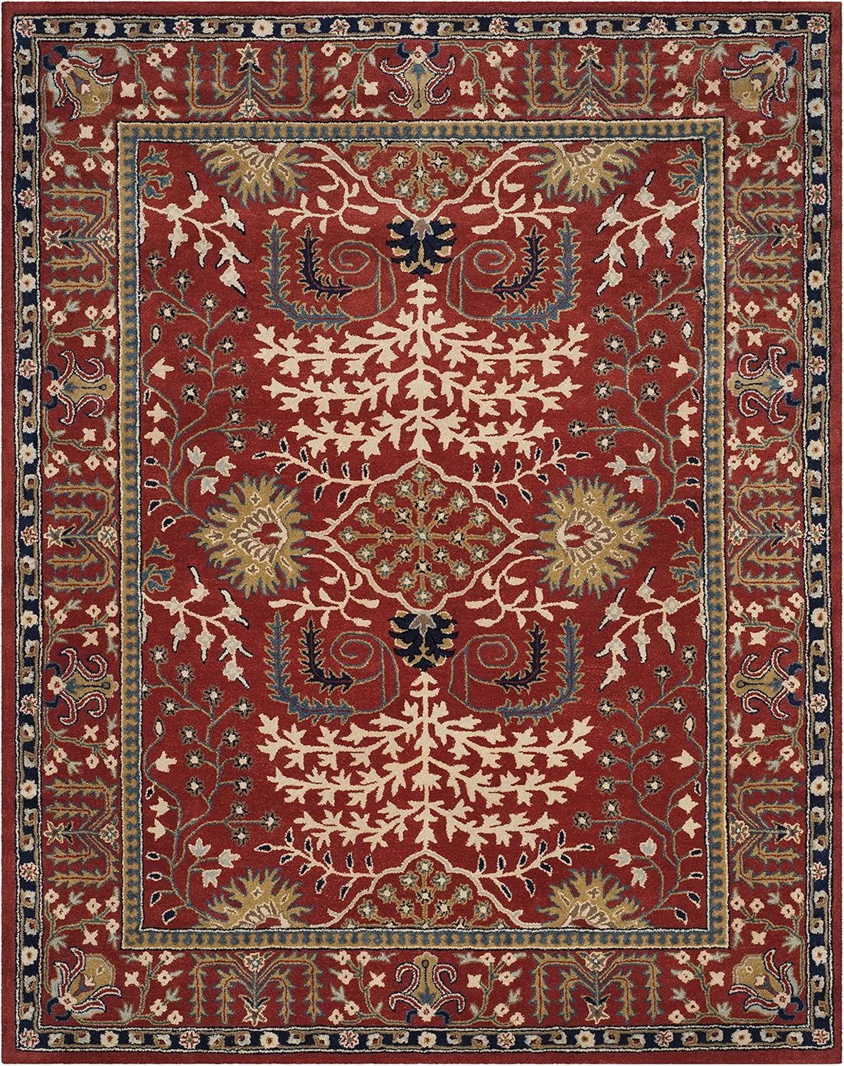 Rust Red Traditional Carpet