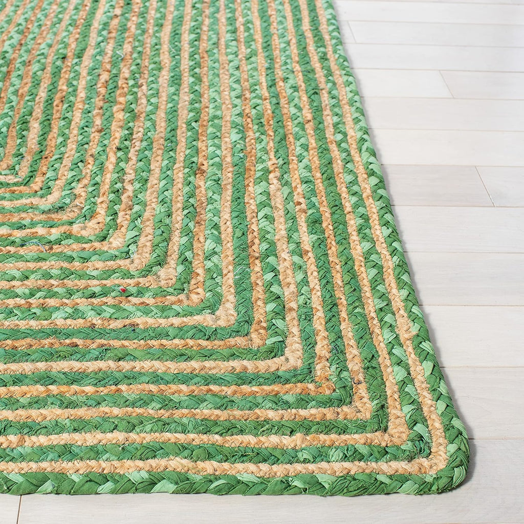 Modern Green Jute Carpet