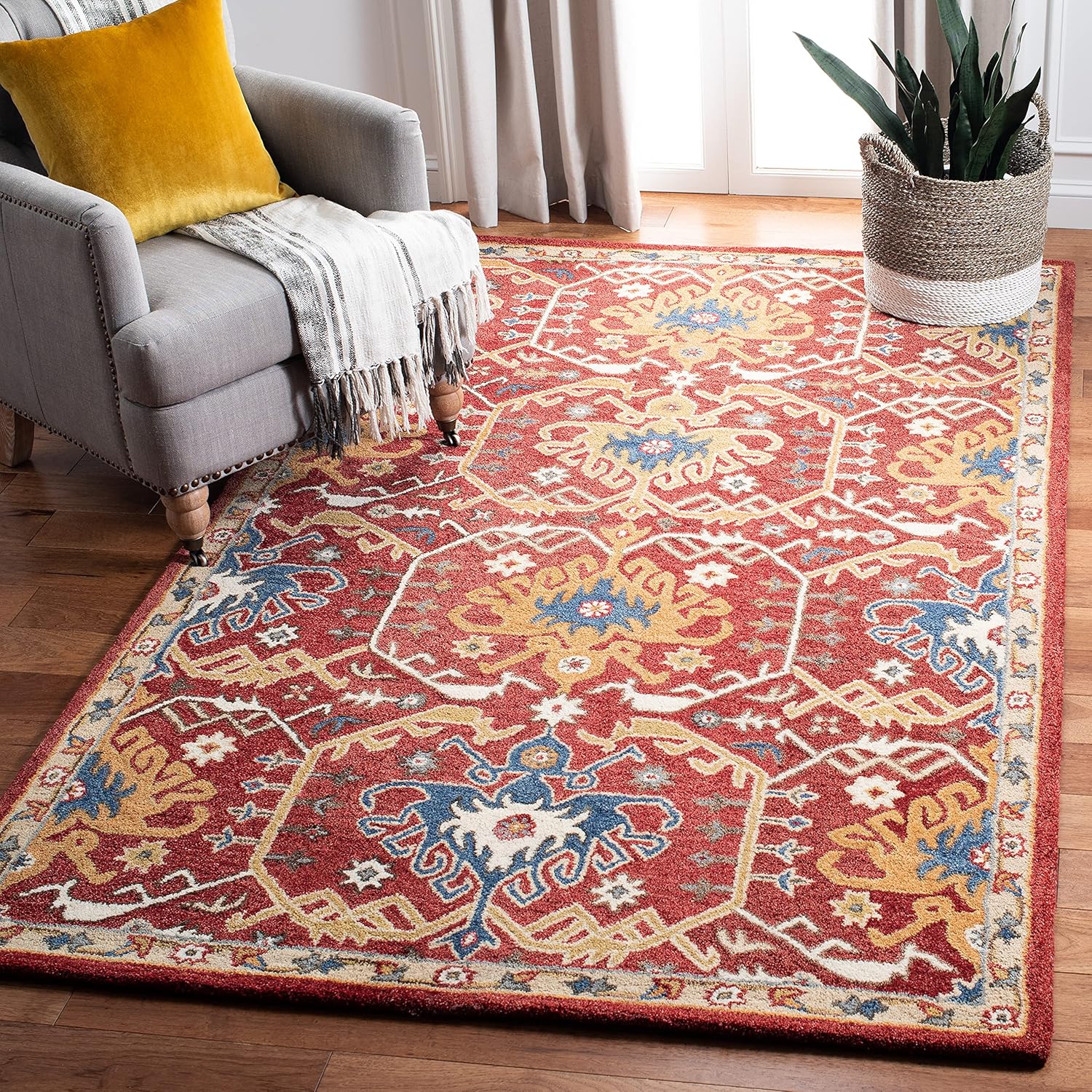 Red Crimson Persian Rug