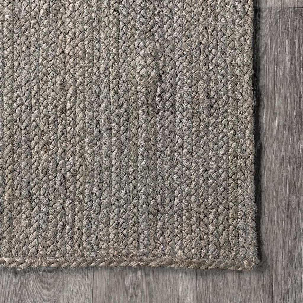 Natural Gray Farmhouse Jute Carpet