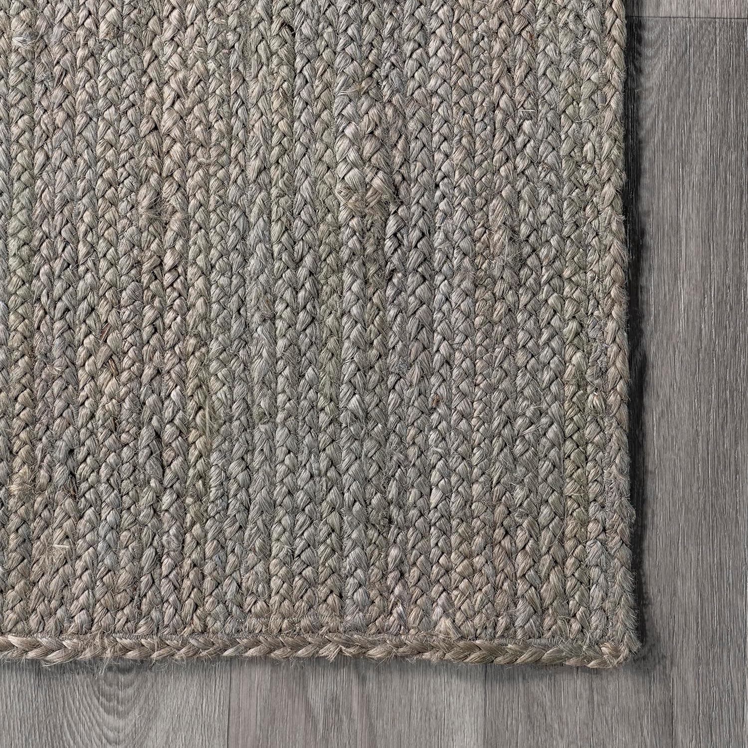 Natural Gray Farmhouse Jute Carpet