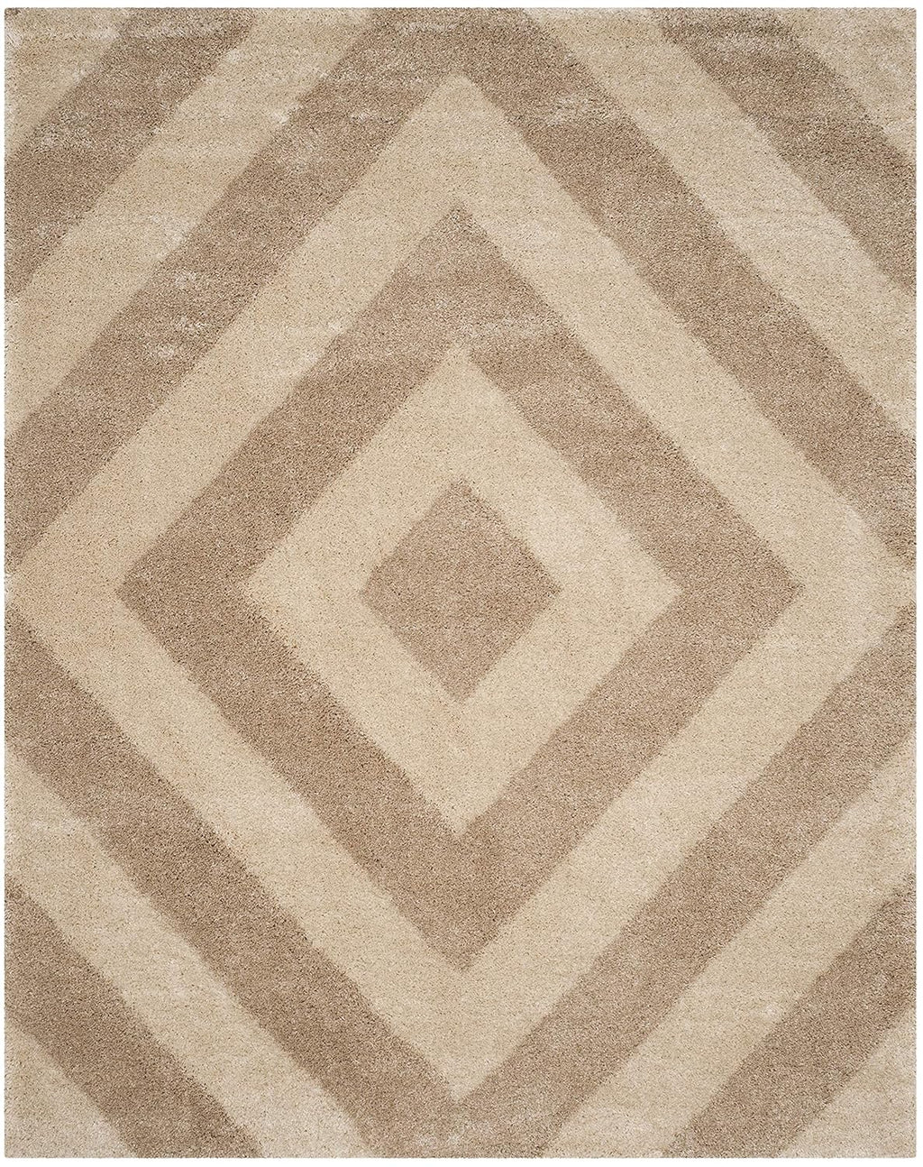 Sophisticated Beige Trellis Carpet & Rug