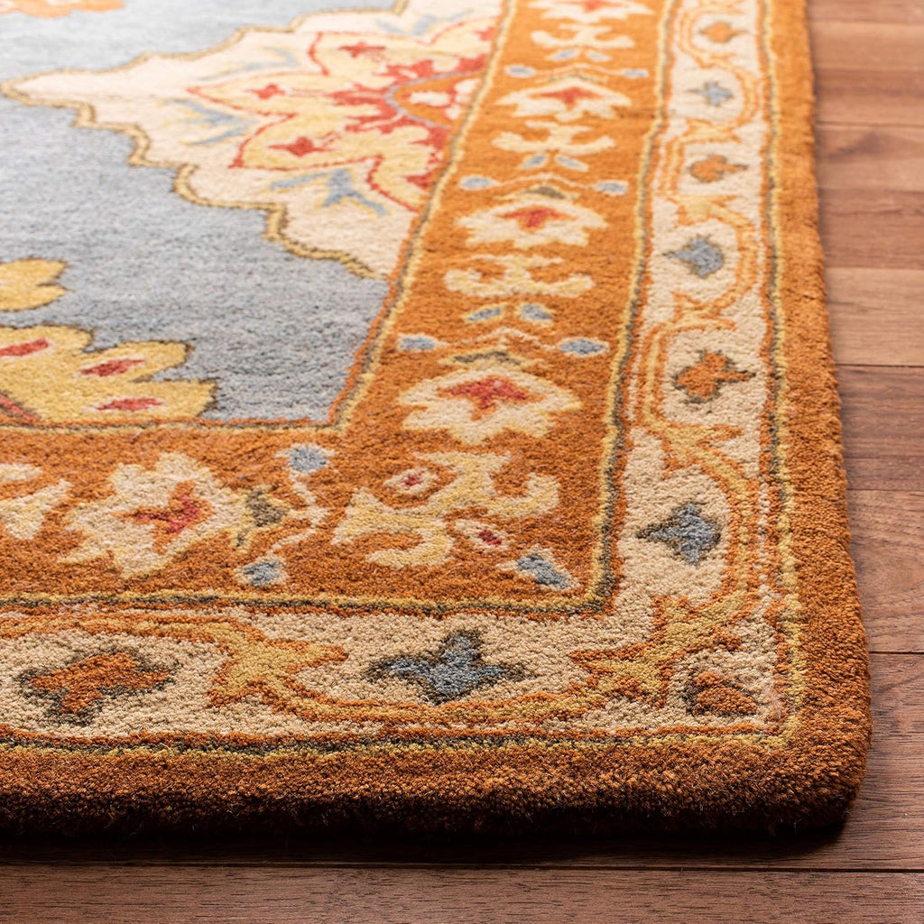 Decorative Blue Border Design Rug