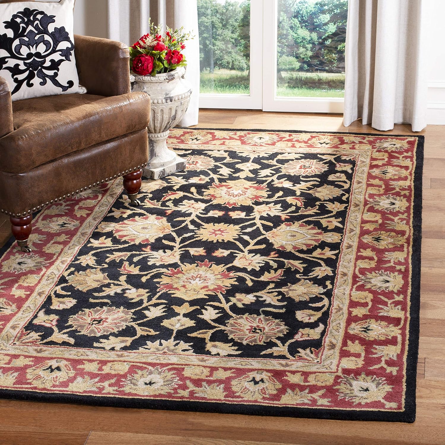 Persian Floral Wool Rug