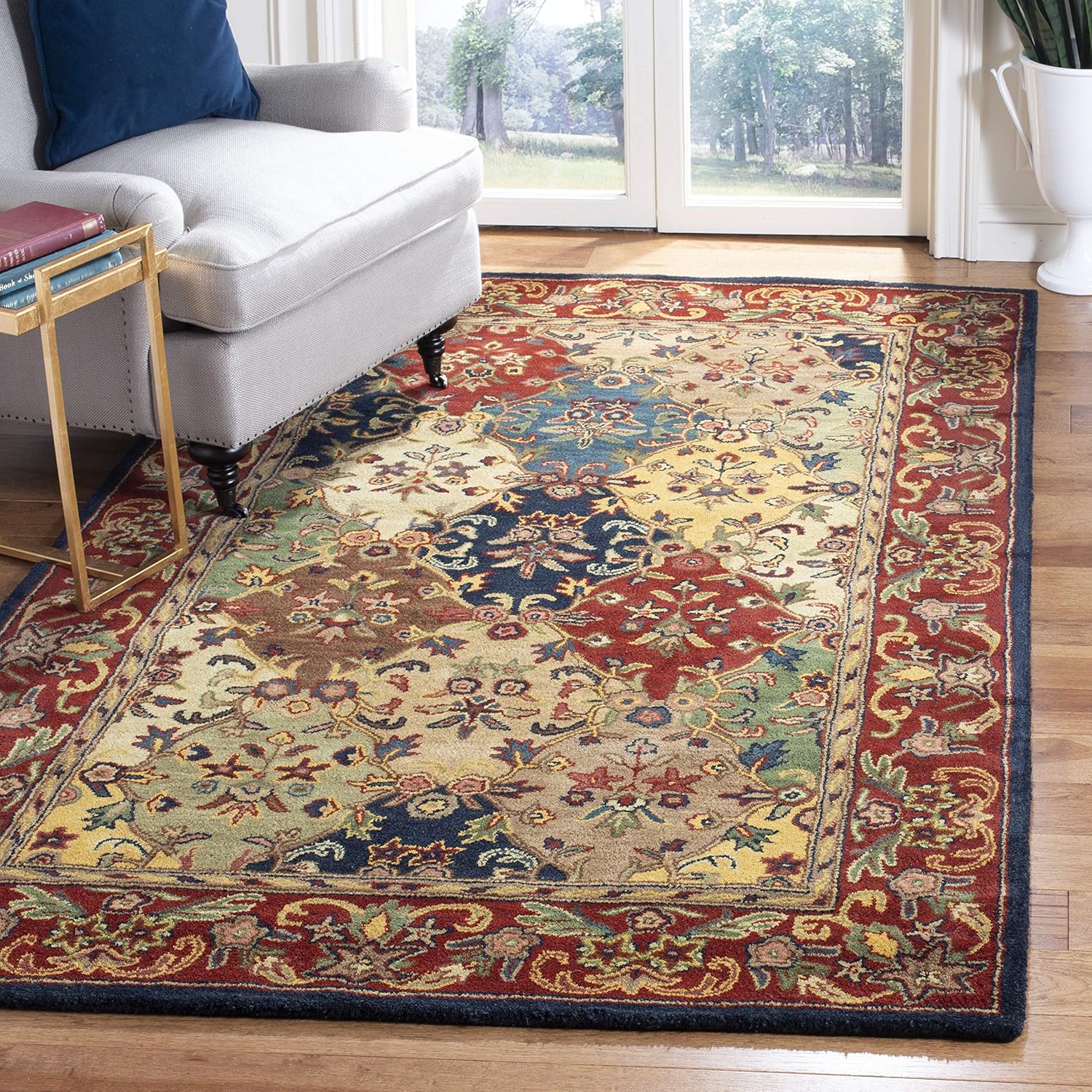 Persian Floral Wool Rug