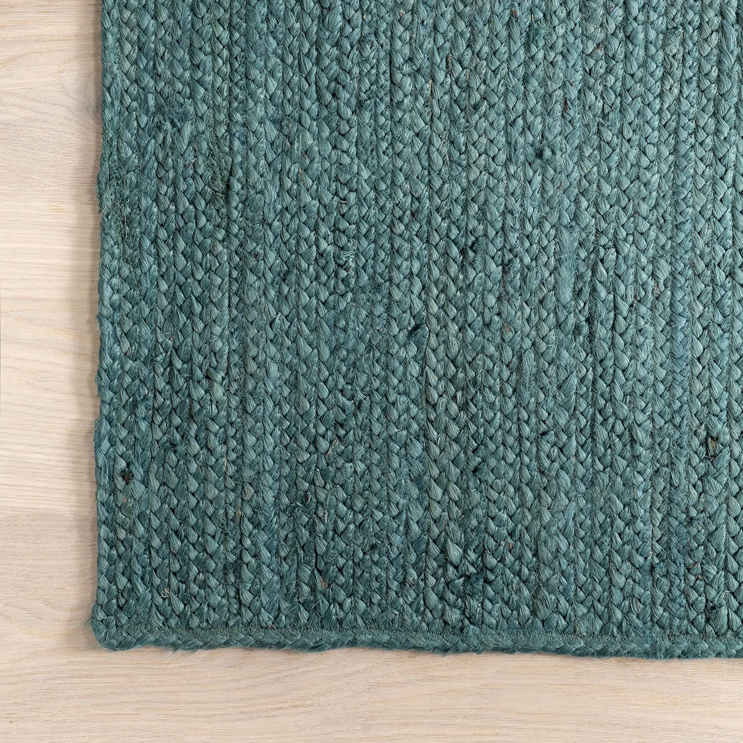 Teal Boho Jute Carpet