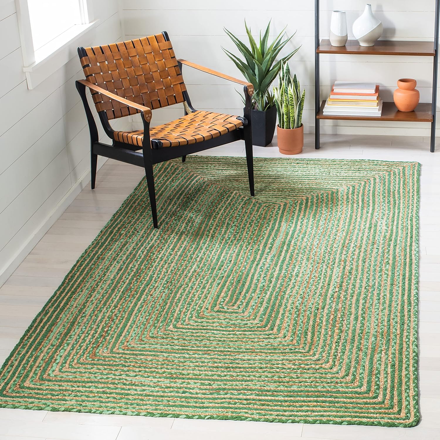 Modern Green Jute Carpet