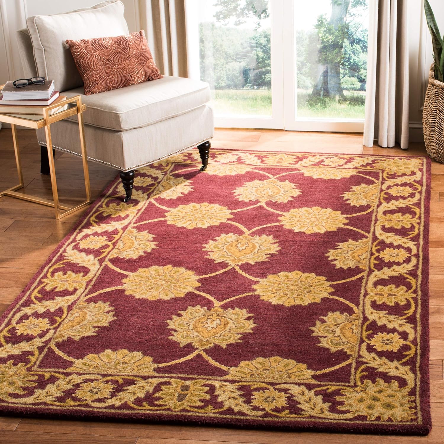 Persian Floral Wool Rug