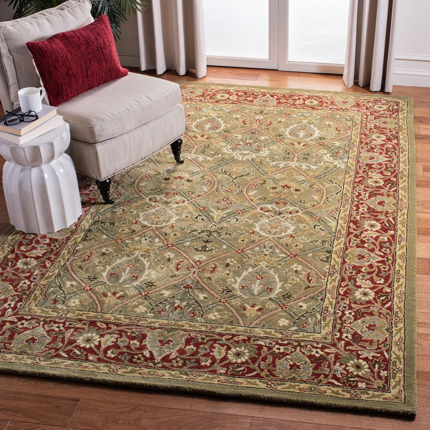 Persian Floral Wool Rug