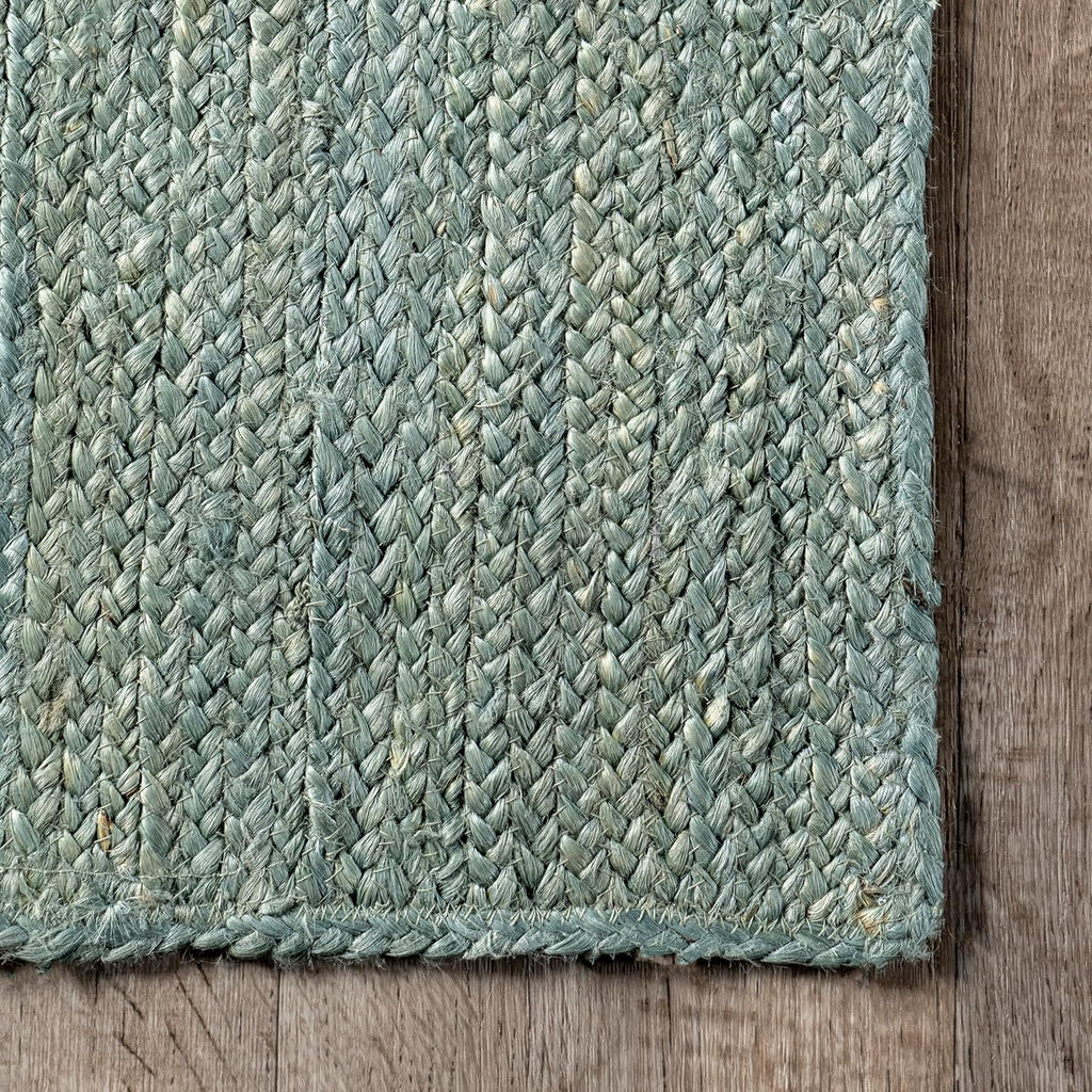 Soft Sage Handwoven Jute Carpet
