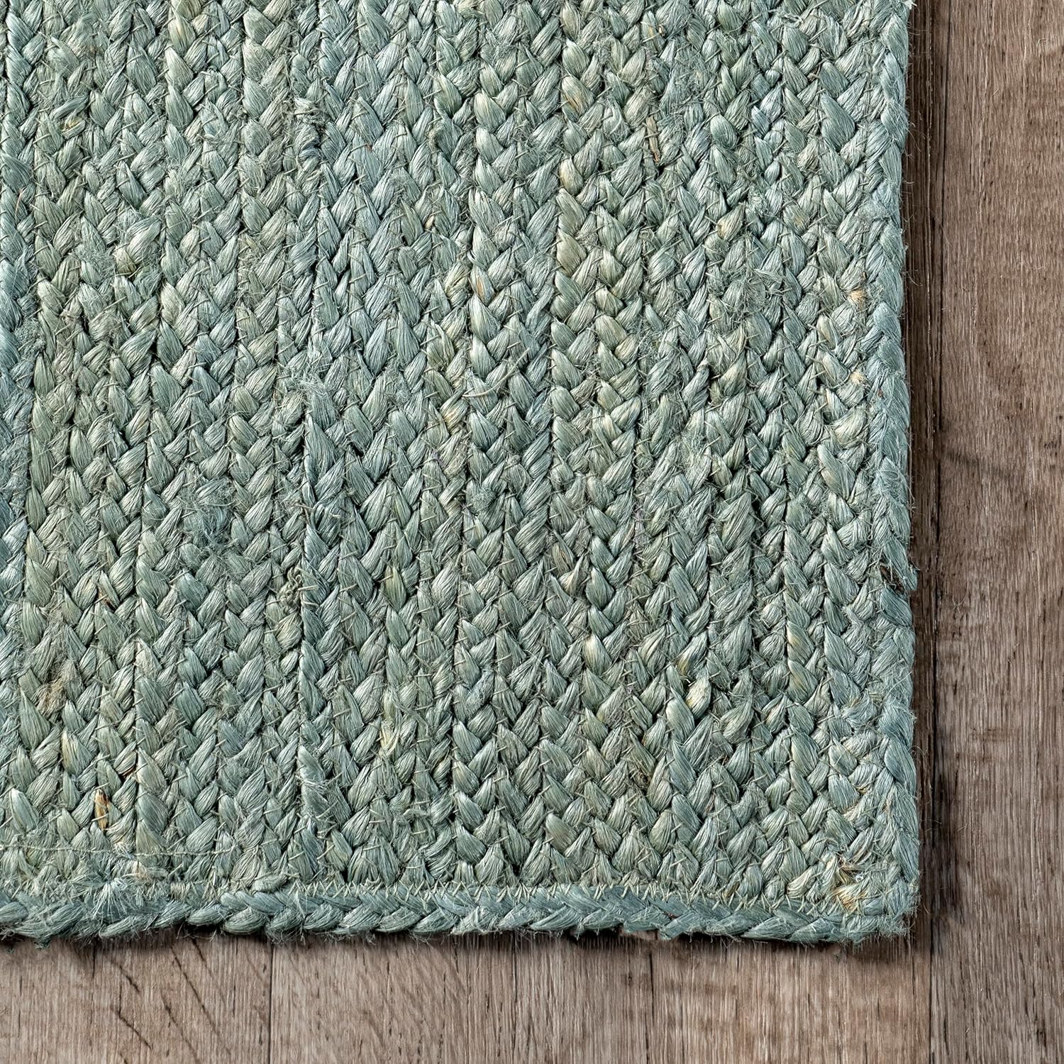 Soft Sage Handwoven Jute Carpet