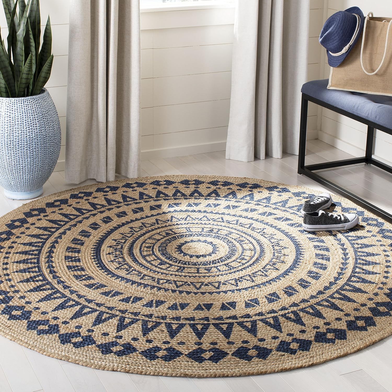 Luxury Handmade Tribal Jute Rug