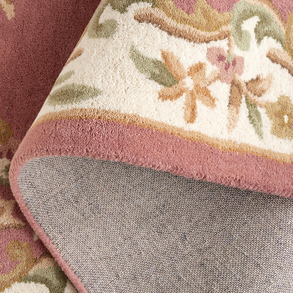 Abushan Traditional Blush Pink Medallion Rug