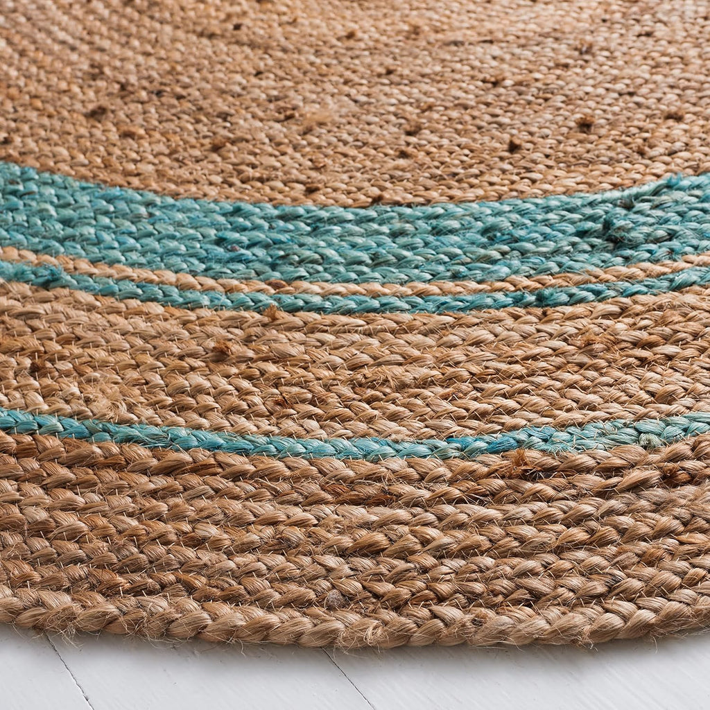 Bohemian Round Jute Area Rug