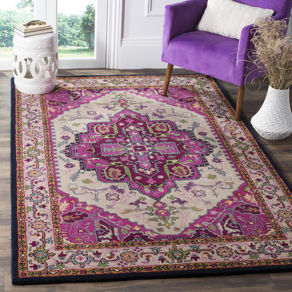 Hand Tufted New Zealand Wool Persian Medallion