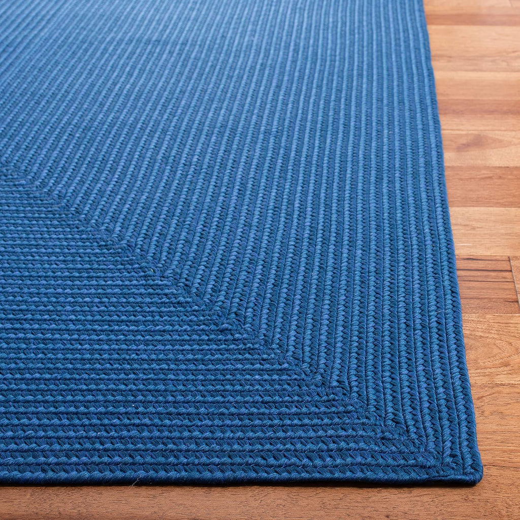 Solid Blue Jute Rug