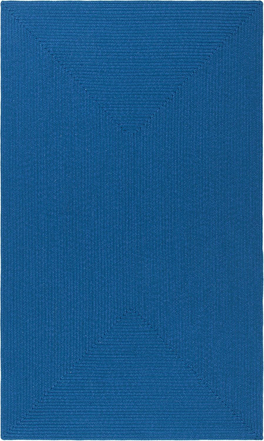 Solid Blue Jute Rug