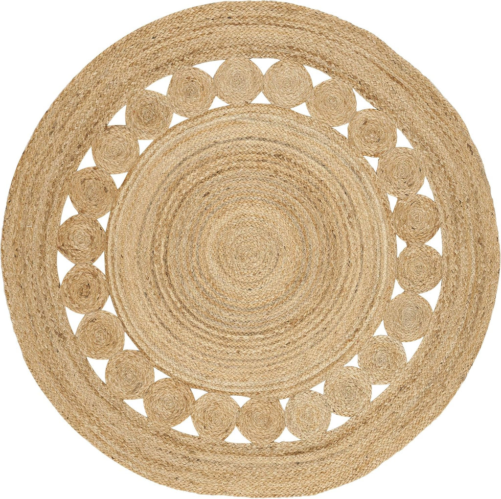 Decorative Openwork Jute Rug
