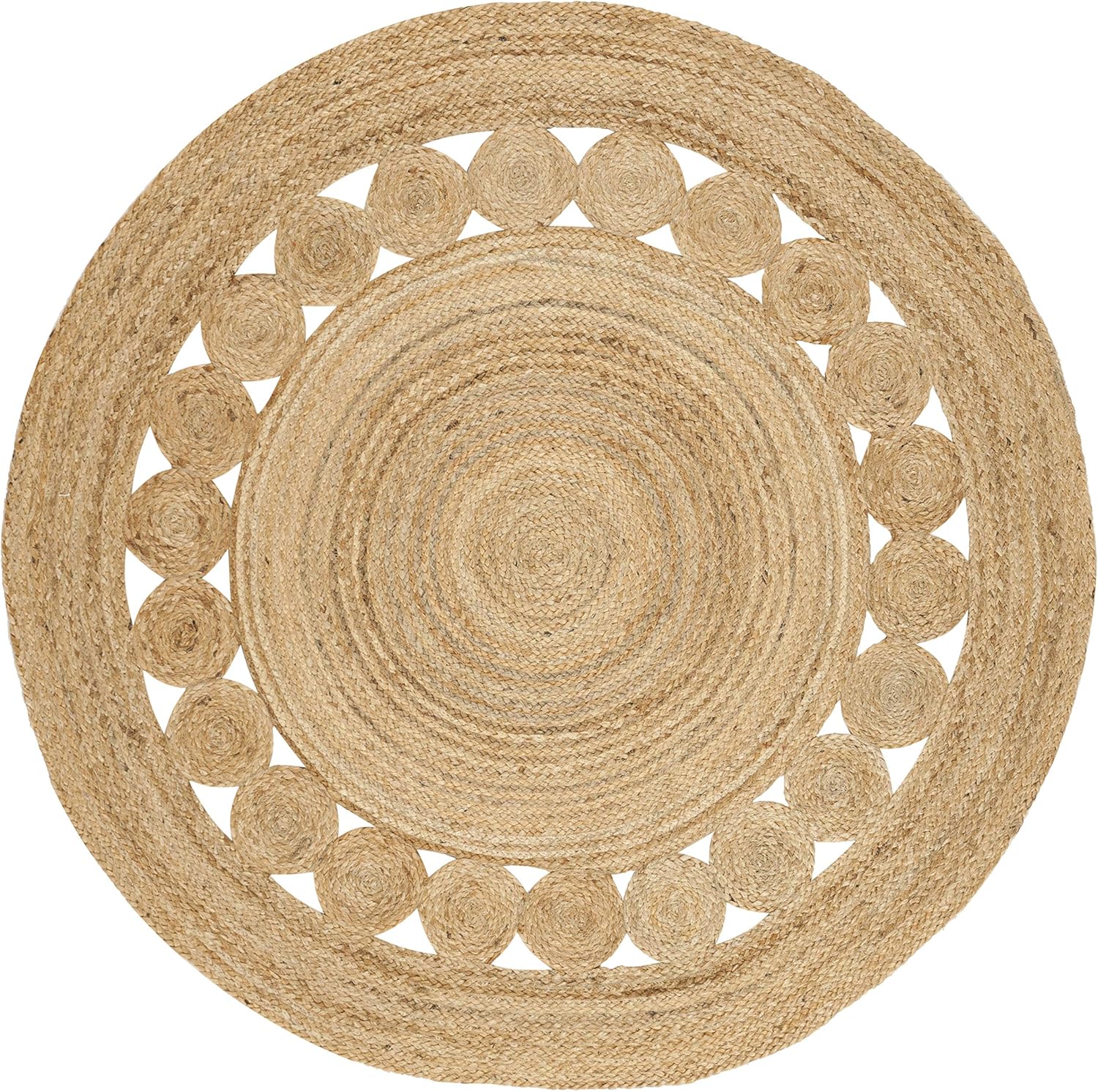 Decorative Openwork Jute Rug