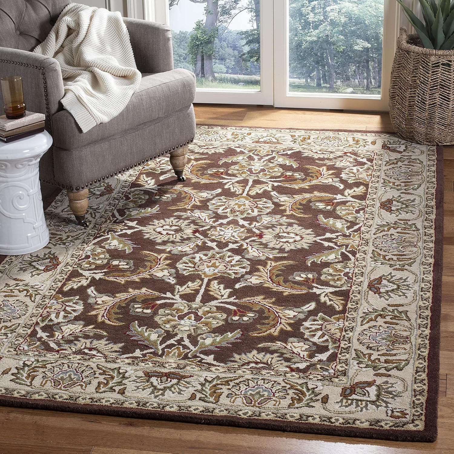 Persian Floral Wool Rug