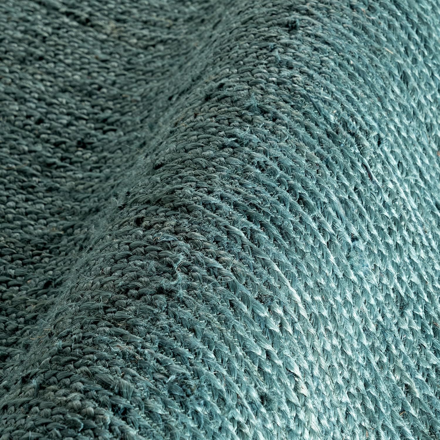 Teal Boho Jute Carpet