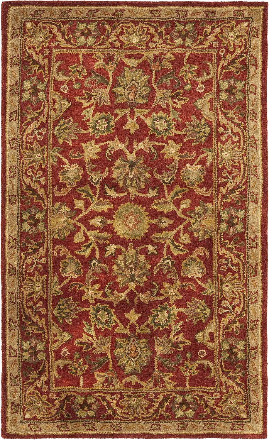 Maroon Classic Floral Pattern Carpet & Rug