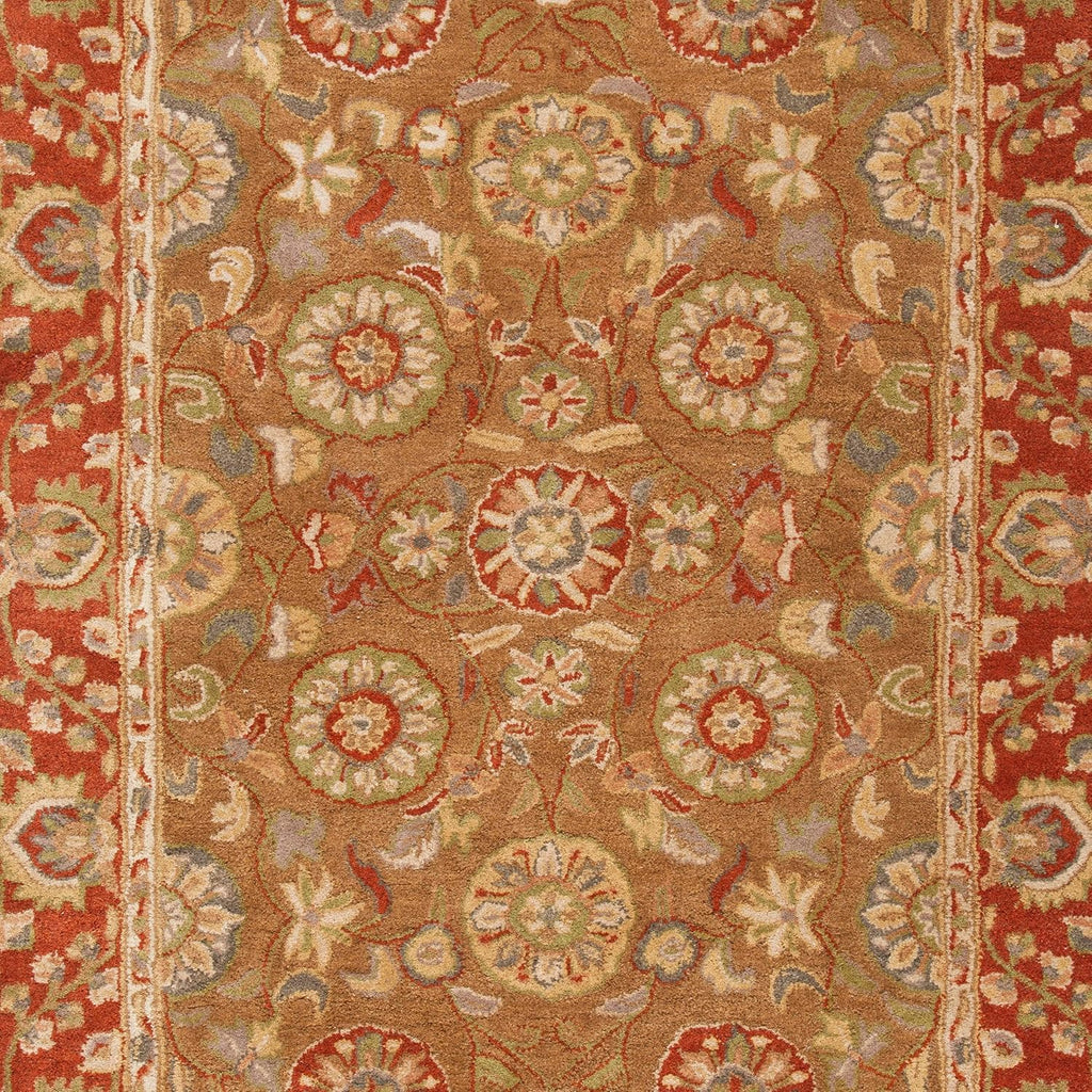 Olive Green Flower  Rug