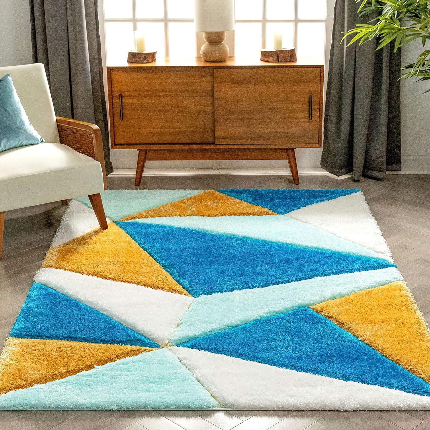 Modern Prism Geometric Area Rug