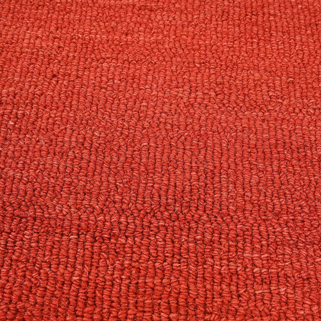 Premium Sunset Orange Scalloped Area Rug