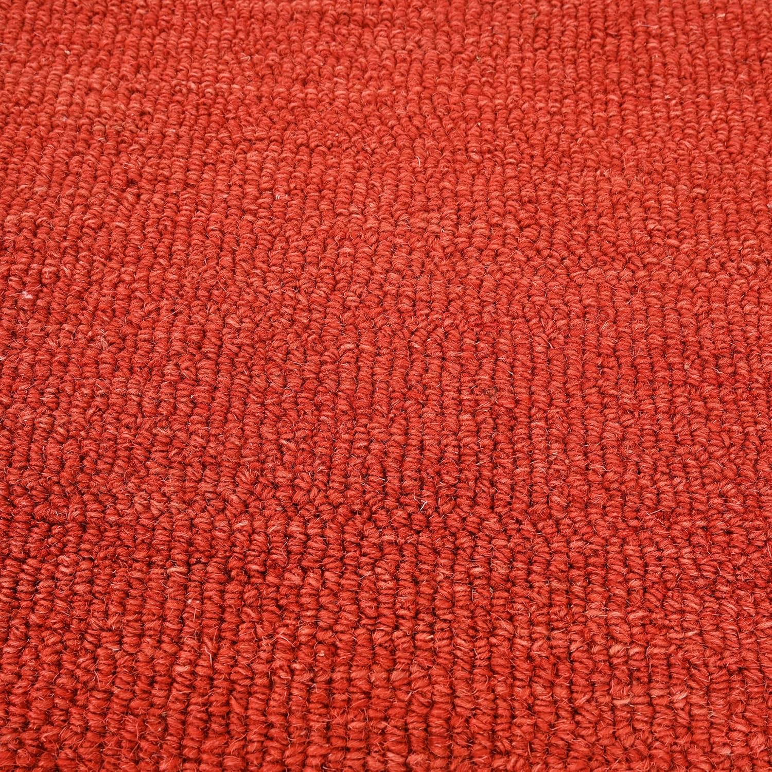 Premium Sunset Orange Scalloped Area Rug